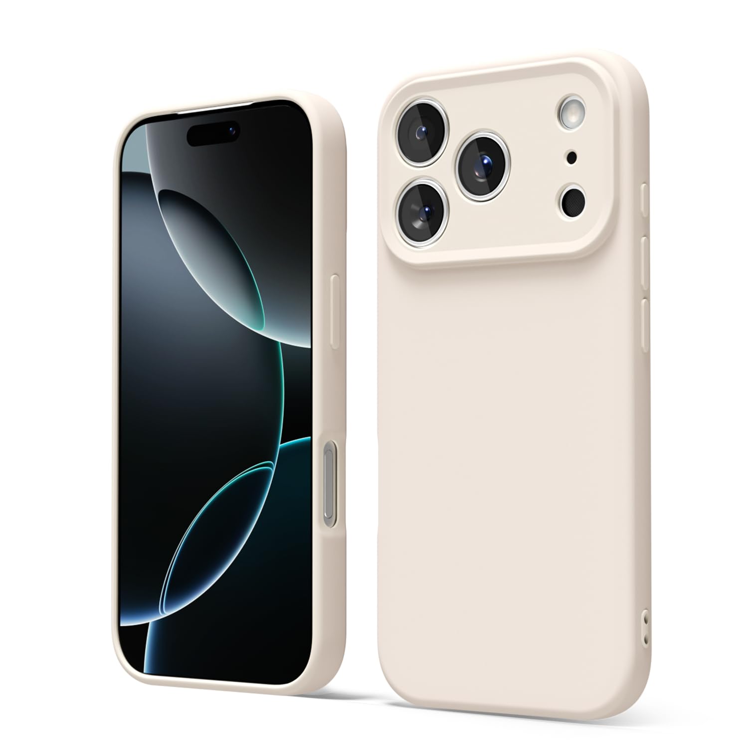 oakxco for iPhone 16 Pro Max Case Liquid Silicone, Soft Rubber Gel Elegant Aesthetic Basic Simple Cover, Cute Thin Slim TPU Matte Solid Color Plain Smooth Case for Women Girl, Light Pink — view 904