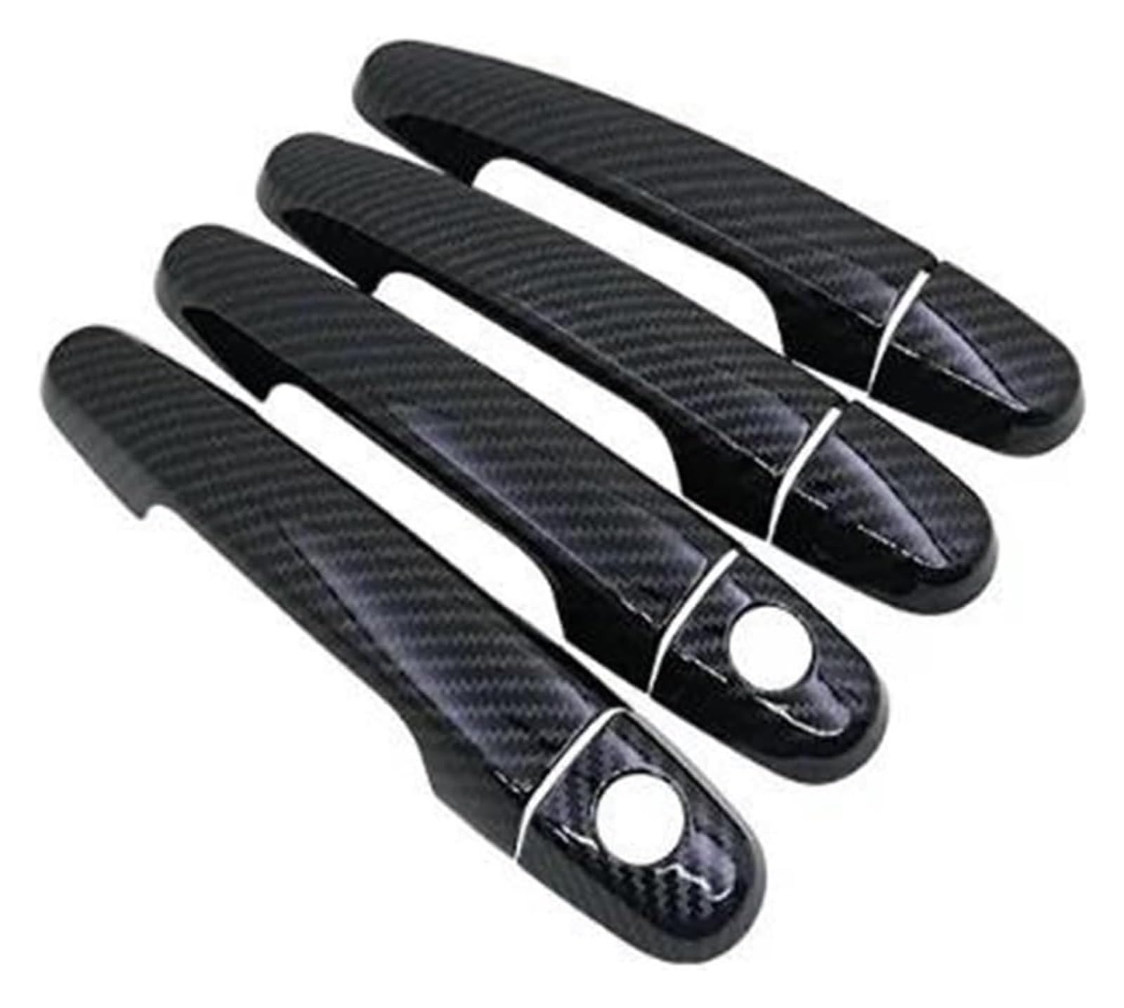 Qwqthgs Handle 2 Keyhole Car Exterior Door Handle Cap For Toyota For Corolla For E140 For E150 2007 2008 2009 2010 2011 2012 2013 Door Handle Cover Sticker(Handle 2 Keyhole)