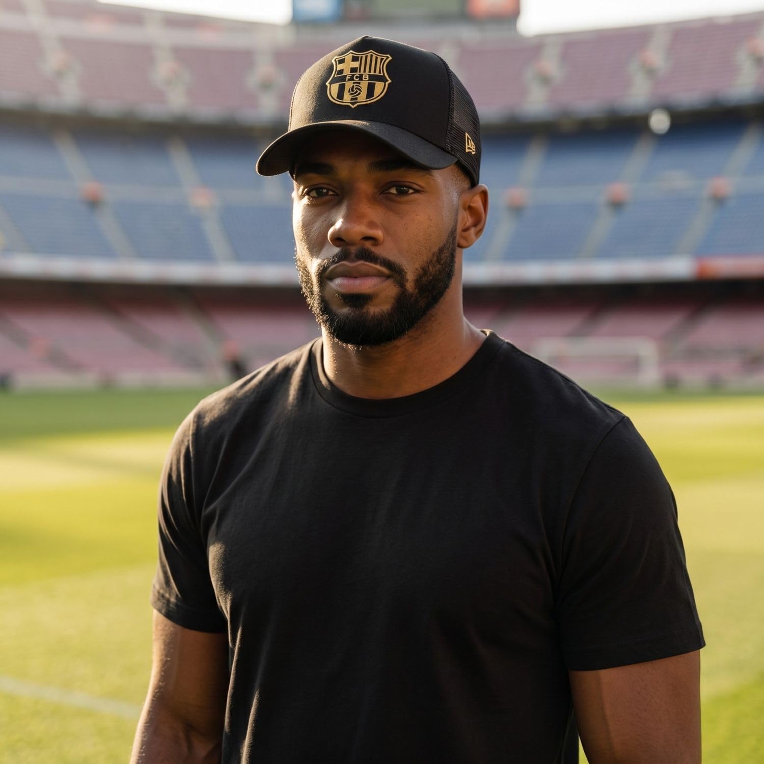 New Era Cappello da uomo Barcellona FC, nero, OSFM