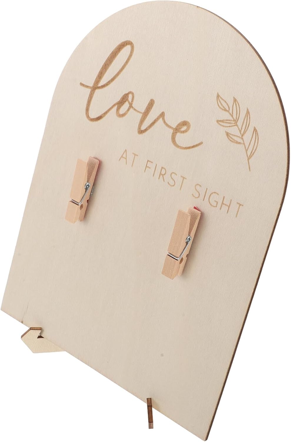 Vaguelly Wooden Sonogram Picture Frame Photo Frame Newborn Keepsake with Stand and Clip Shower Nursery Decor