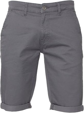 ENZO Mens Slim Fit Stretch Cotton Chino Summer Shorts 28-48