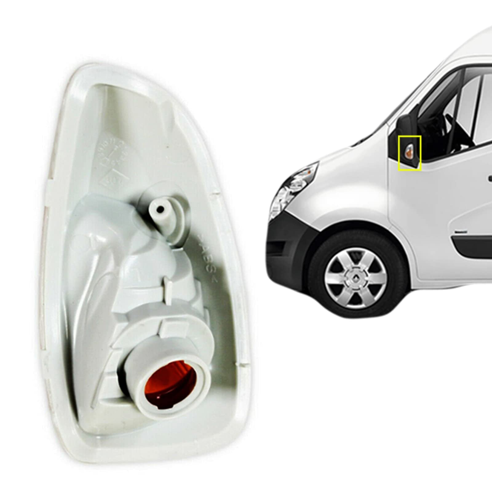 Coque De Rétroviseur Extérieur Droit Pour Renault Master, Opel Movano, Nissan NV400 (2010+) - Noir
