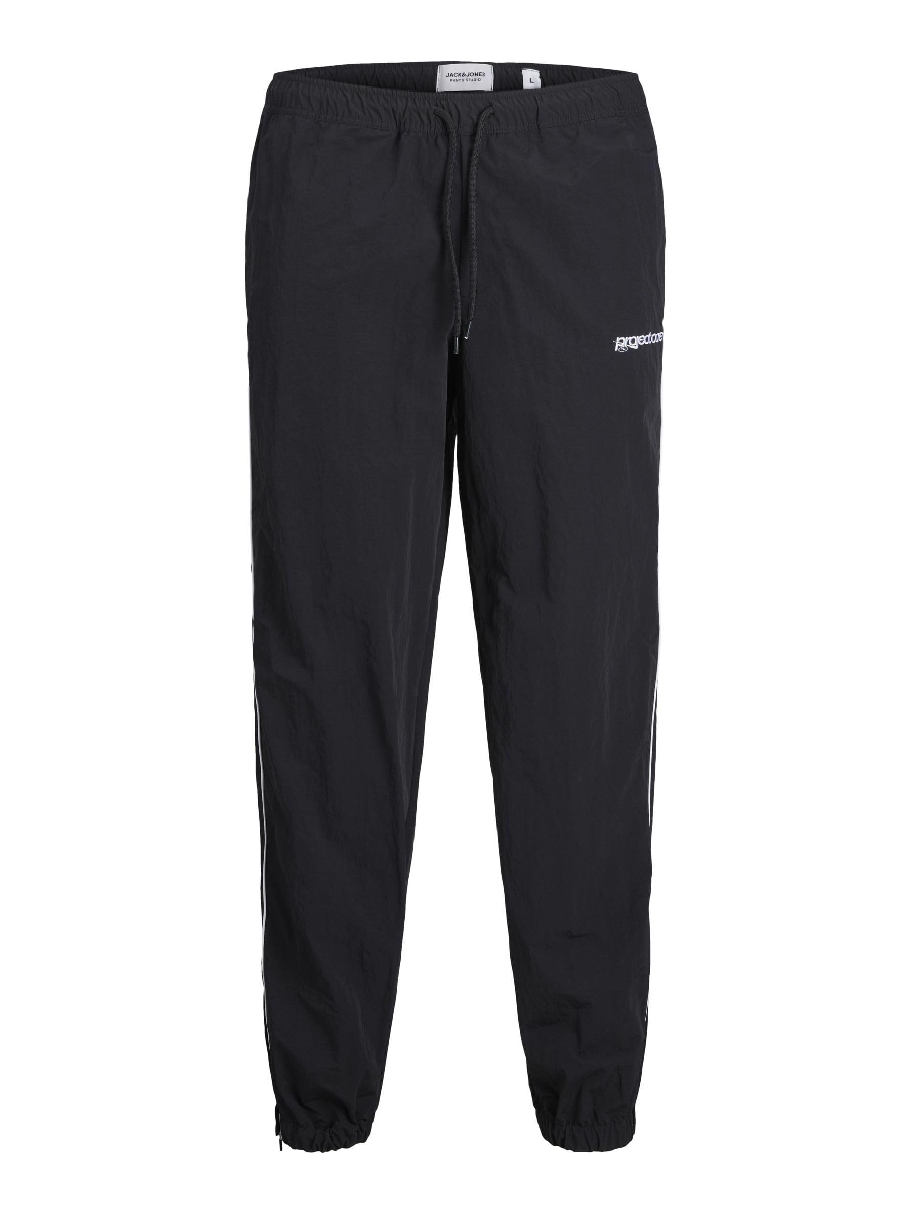 JACK & JONES Male Jogging Bottoms Loose Fit Jogging Bott Black