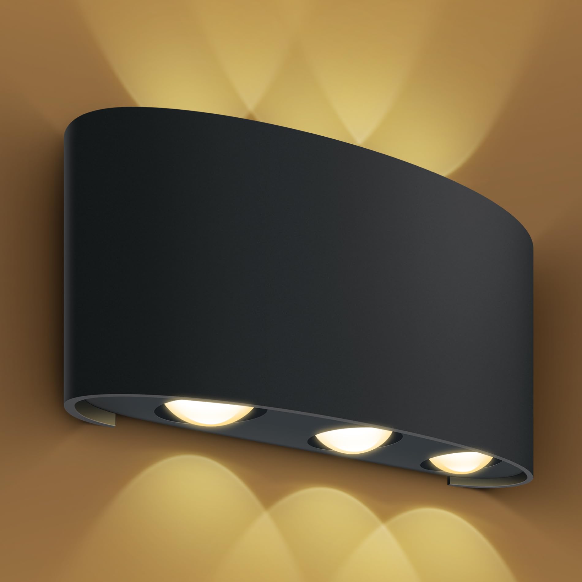 wipro Garnet 18 Watt 2 Ray Symmetric Up & Down Outdoor Wall Light for Home | 3 x 3W| IP65 LED Wall Light | Warm White, Yellow 2700K | Aluminium Housing |(Black Body, Pack of 1) (B0CJTZ7C7N) Amazon Price History, Amazon Price Tracker