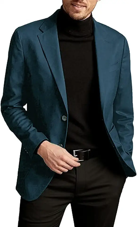Blazer masculino trespassado ajuste regular esporte casual casaco terno para uso diário e negócios