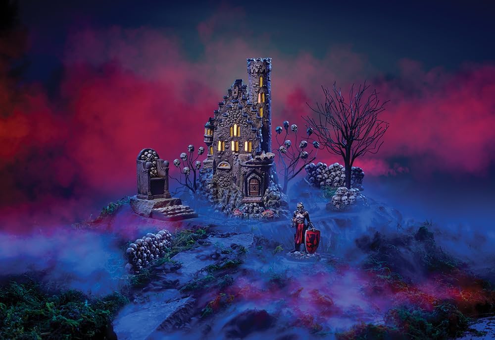 Department 56 Snow Village Halloween Castle Calvaria Lit Building, 10.28 Inch, Multicolor