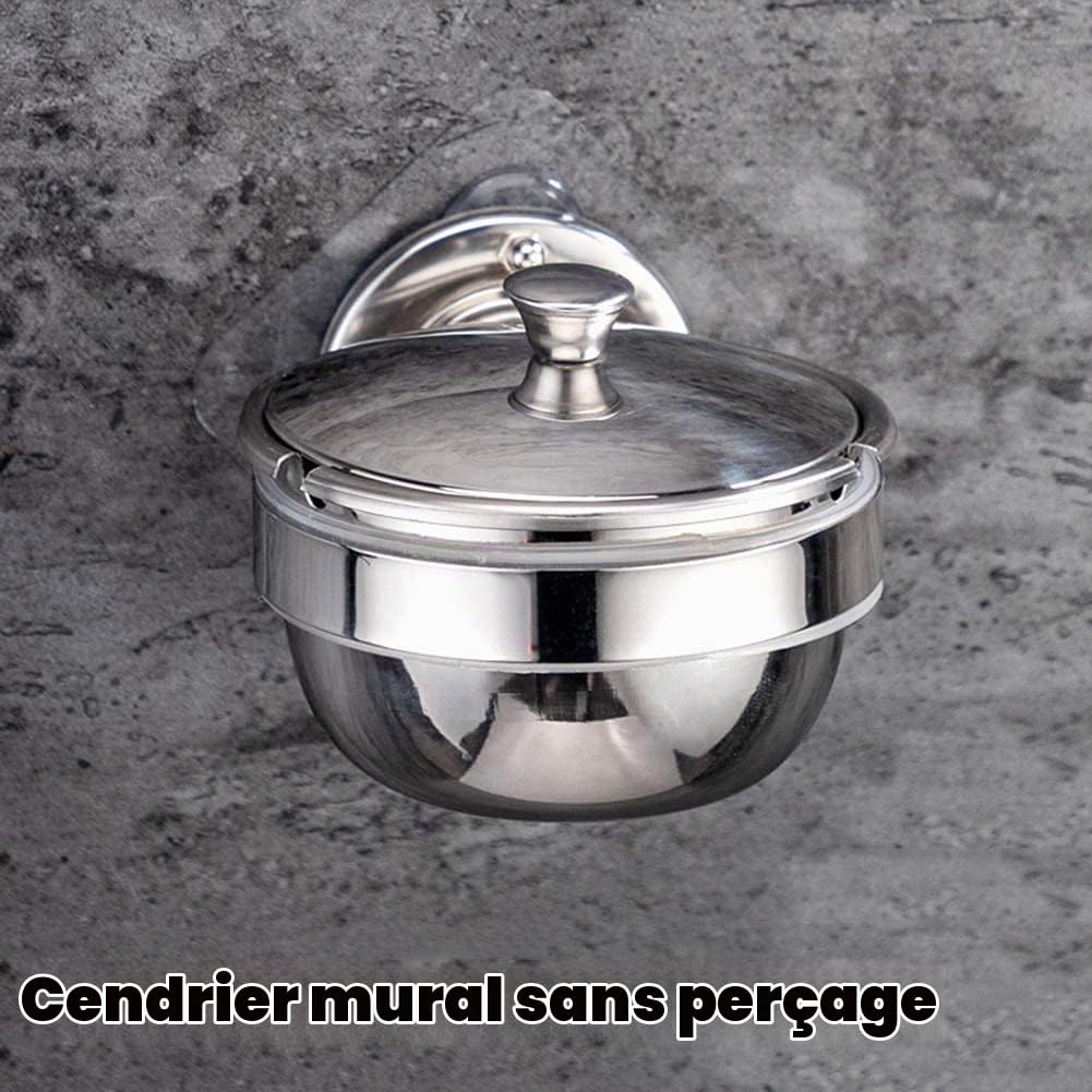 Cendrier Mural Exterieur Acier Inoxydable Cendrier De Sécurité pour La Restauration La Maison Cendrier Coupe-Vent Et Cendrier à Support