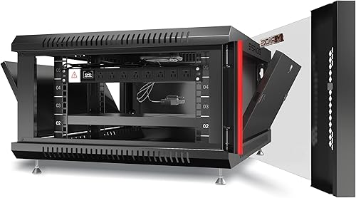 Miniatura 5 de Estante de servidor - 6U - Estante de montaje en pared - Armario de bloqueo para red - Electrónica - Seguridad - Audio, Video - Equipo AV - Estante