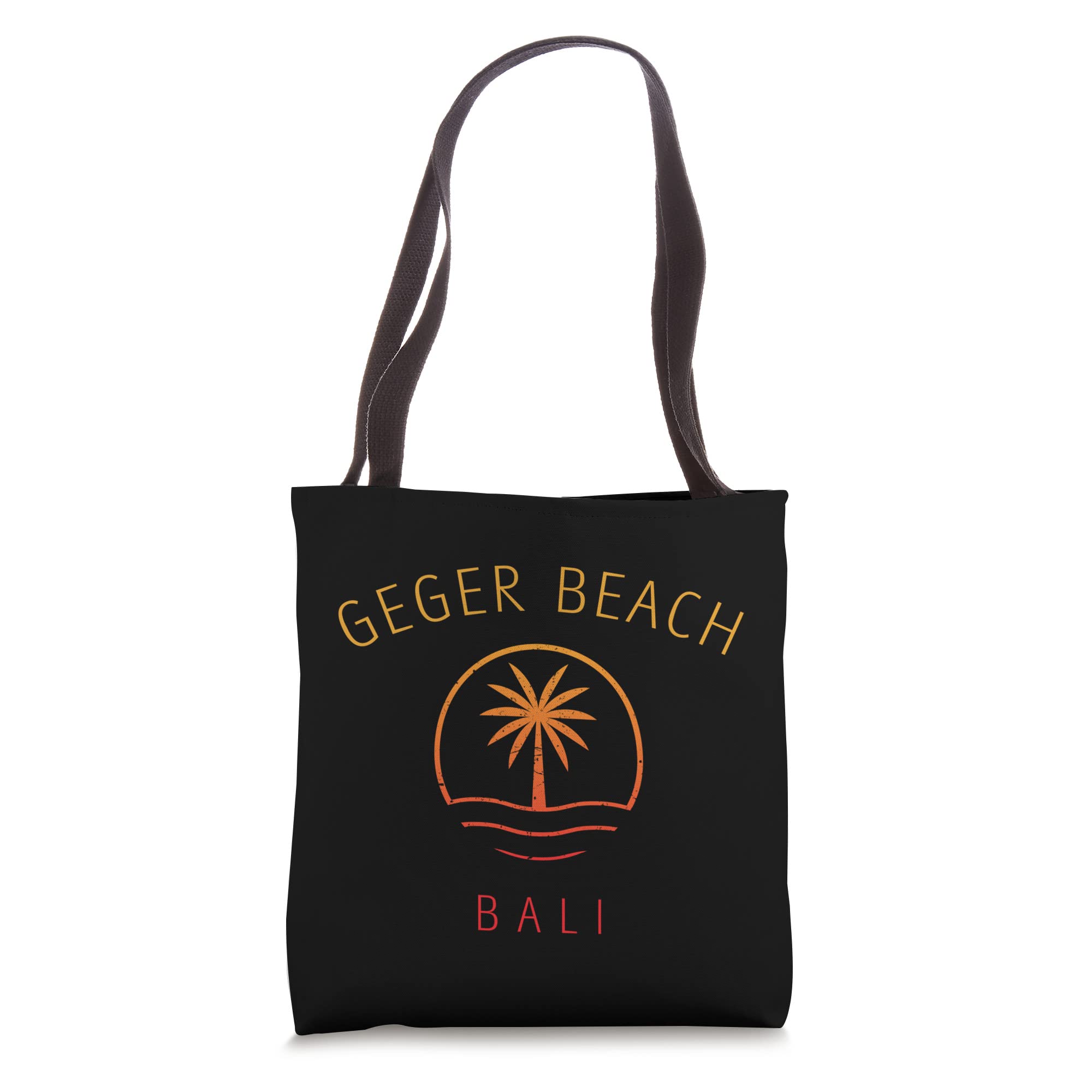 Geger Beach in Bali Retro Vintage Distressed Tote Bag