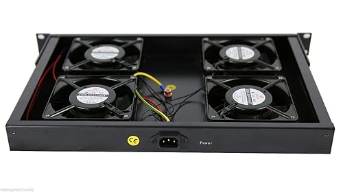 Miniatura 6 de RAISING ELECTRONICS Unidad de ventilador de montaje en rack 1U con 4 ventiladores para rack de datos de red Sever