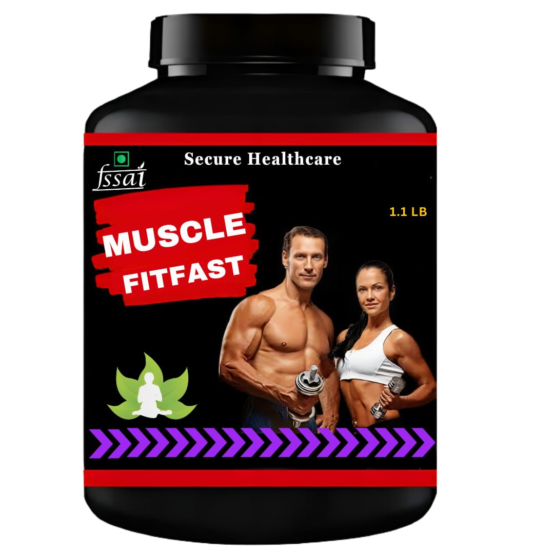 Muscle Fit Fast Powder | Body Growth Supplements | Whey Protein | Flavor Chocolate | Pack of 1-image-0