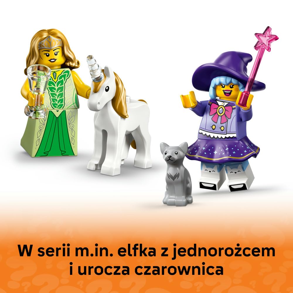 LEGO Minifigures Seria 29, tajemnicze pudełko, kolekcjonerska zabawka, figurki dla dzieci: bramkarz, czarownica, elfka z jednorożcem i nie tylko, 1 z 12 do zebrania, prezent dla 6-latków 71052