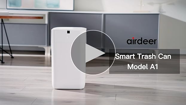 Amazon｜Airdeer 全自動ゴミ箱 自動梱包 自動開閉 15L 電動