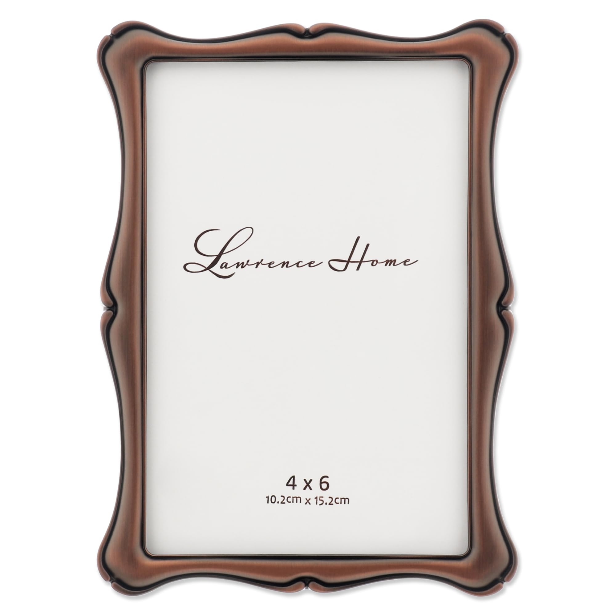 Lawrence Frames 4x6 Oil Rubbed Bronze Romance Picture Frame