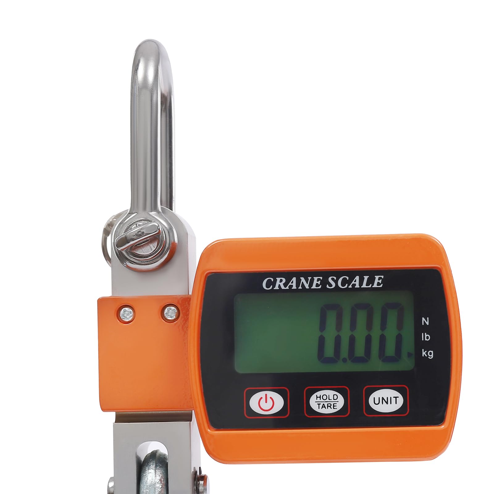 500kg Mini Federwaage Digitale Kranwaage Elektronische Hängewaage mit Präzisem Sensor 22x8x5cm Orange