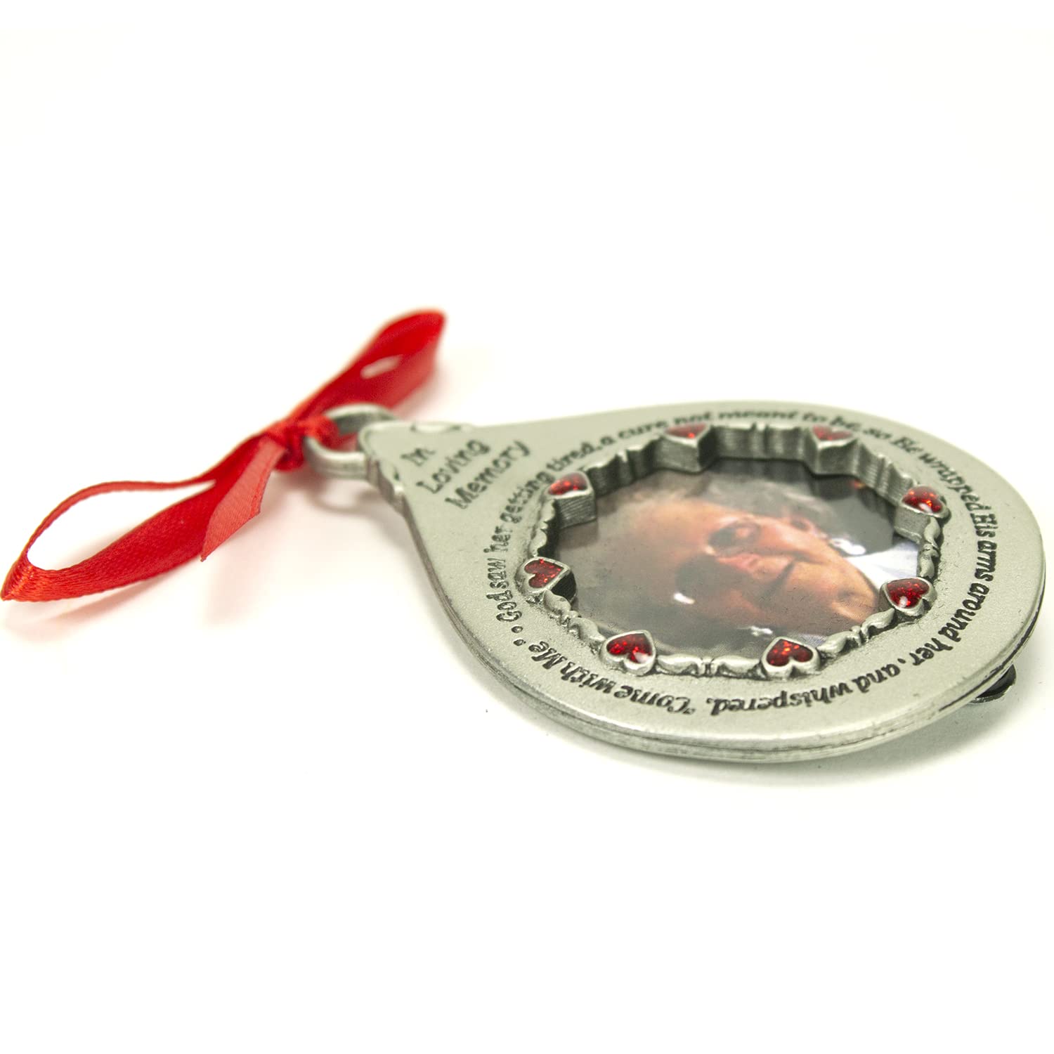 Cathedral Art Memorial Ornament, Pewter, Silver, 2.75 inches - Image 2