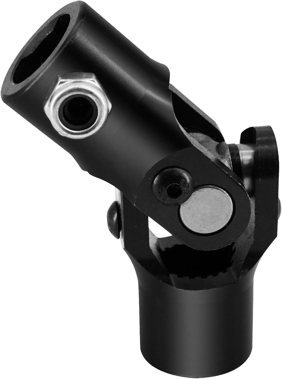 3/4" -20 Spline x 3/4" DD Black Steering Universal Joint Single U Joint Shaft,Total Length: 96mm (3-3/4")