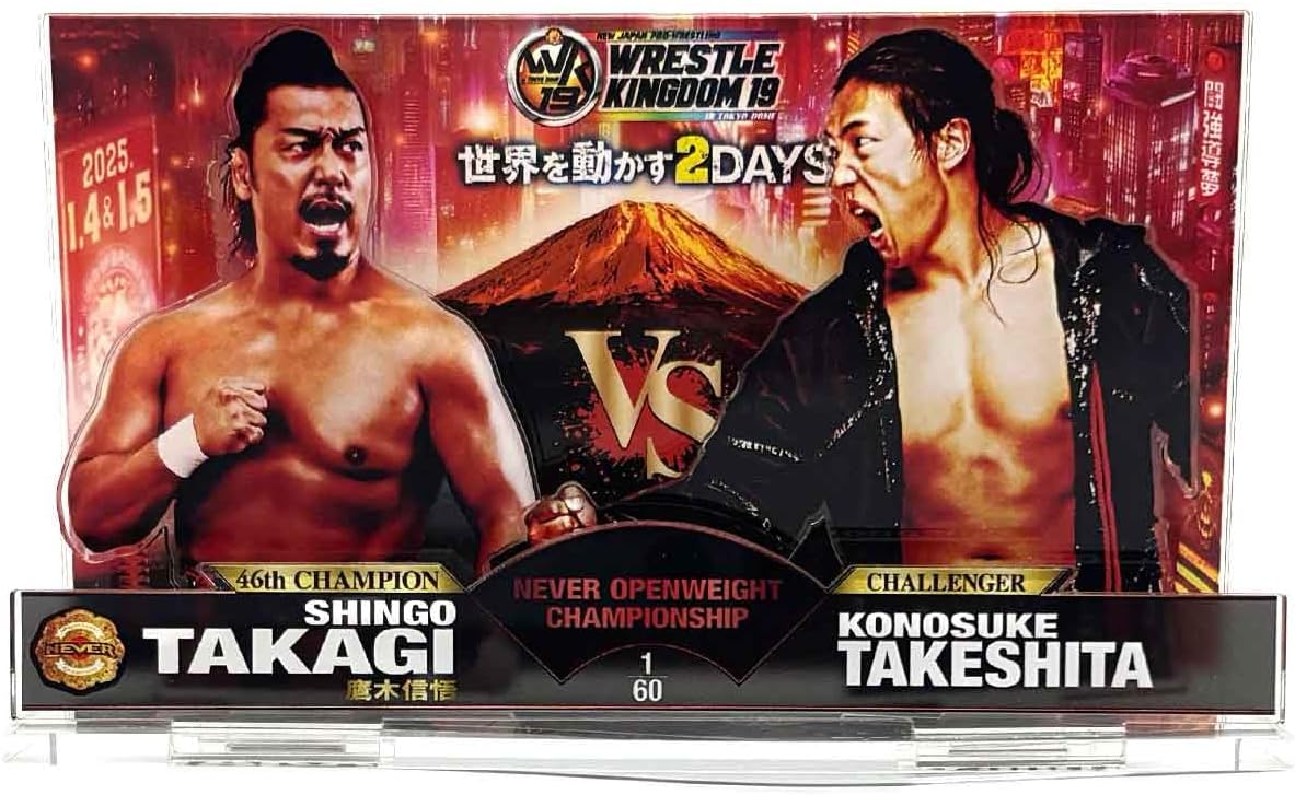 New Japan Pro Wrestling 6171062879 Takagi Shingo vs KONOSUKE TAKESHITA/Wrestle KINGDOM19 Commemorative Acrylic Stand