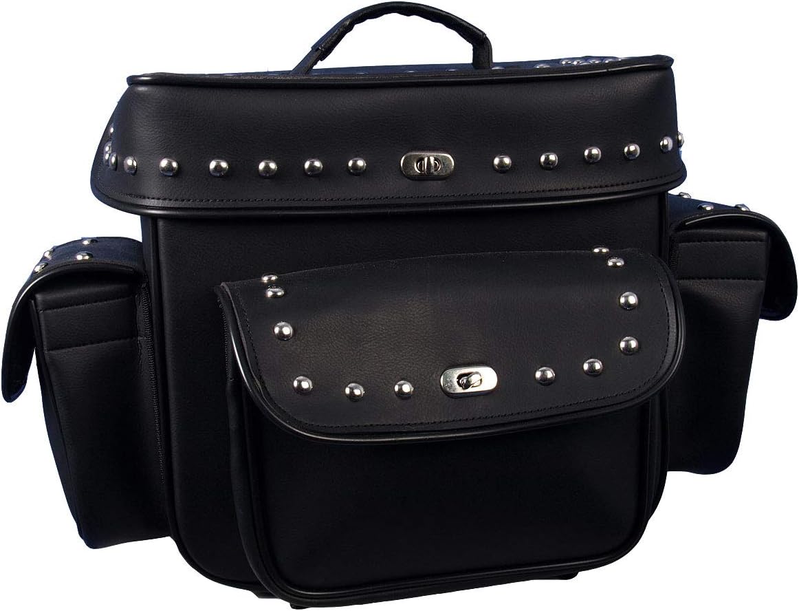Hot Leathers TBC1009-7649 Braided 10 x 6 x 4 PVC Motorcycle Tool Bag with Braid