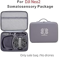 Dokeno draagbare opbergtas voor DJI Neo Fly More Combo drone en RC-N3 afstandsbediening, PU reistas met schouderriem
