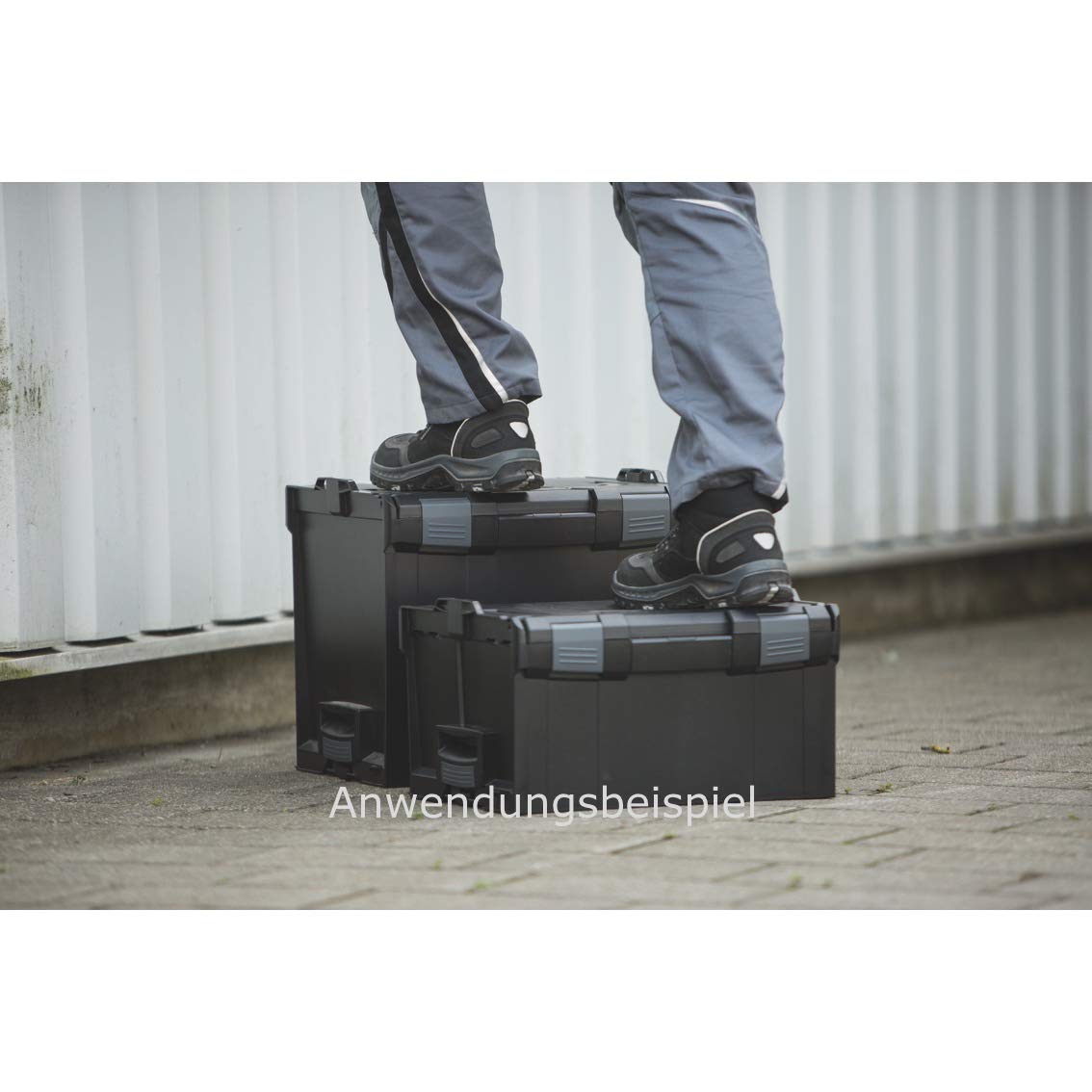 L-BOXX® 238 Sortimo czarna pusta walizka narzędziowa BSS skrzynka transportowa czarna