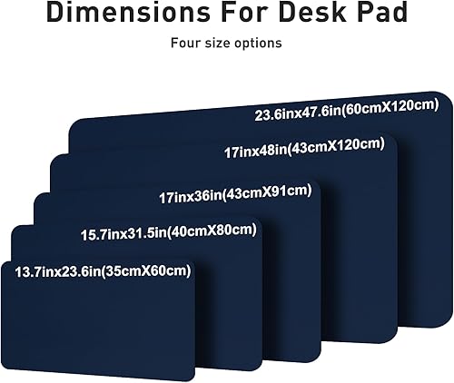 Miniatura 428 de Aothia Tapete protector de escritorio, alfombrilla para mouse, antideslizante, impermeable, de piel sintética, secante de escritorio, para Verde