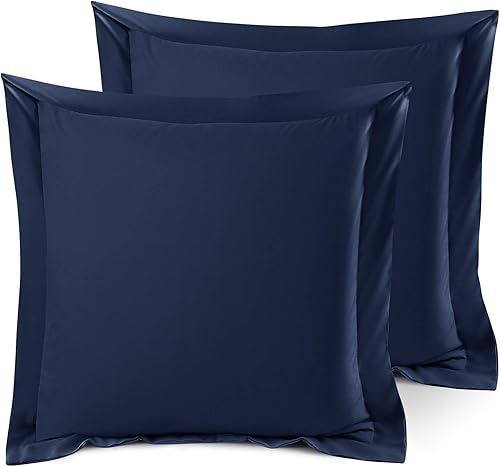 Miniatura 78 de Nestl Juego de 2 fundas de almohada suaves de microfibra de doble cepillado, fundas de almohada de cama prémium estilo hotel, con brida decorativa