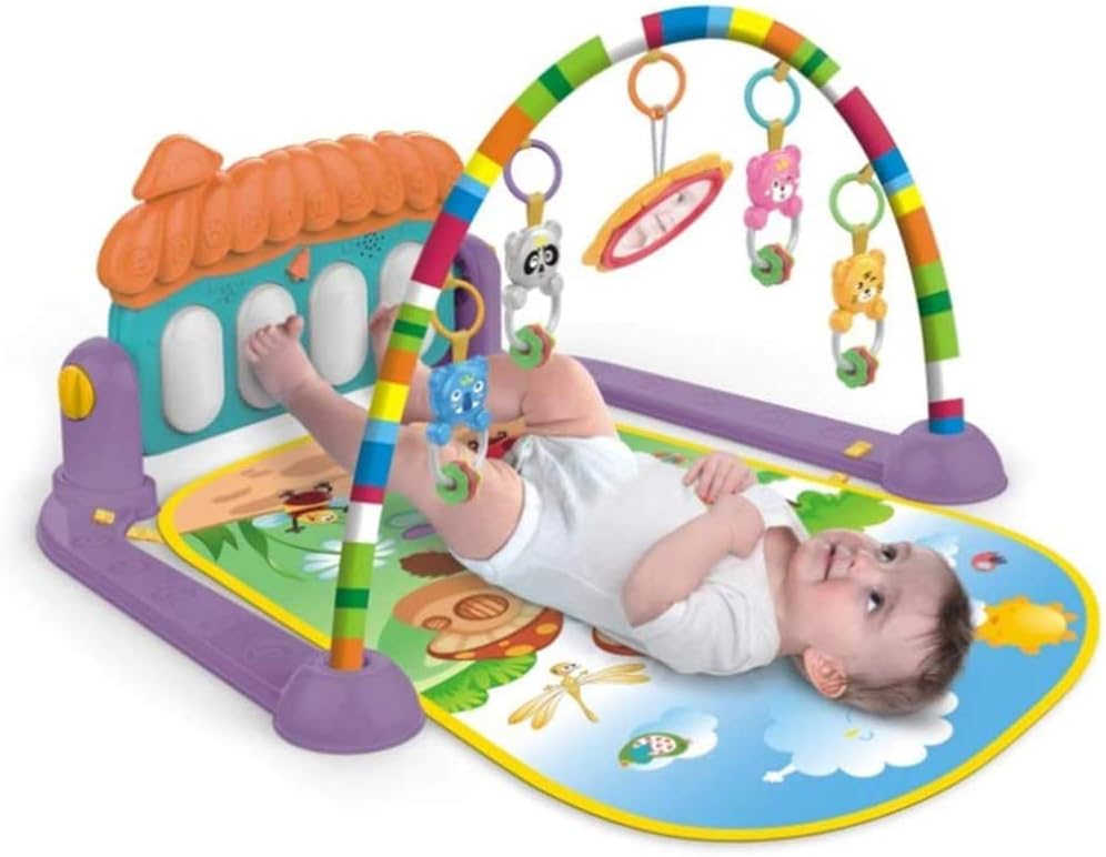 COOLBABY New baby toy multifunctional early education music climbing mat play exercise gym crawling brain activity