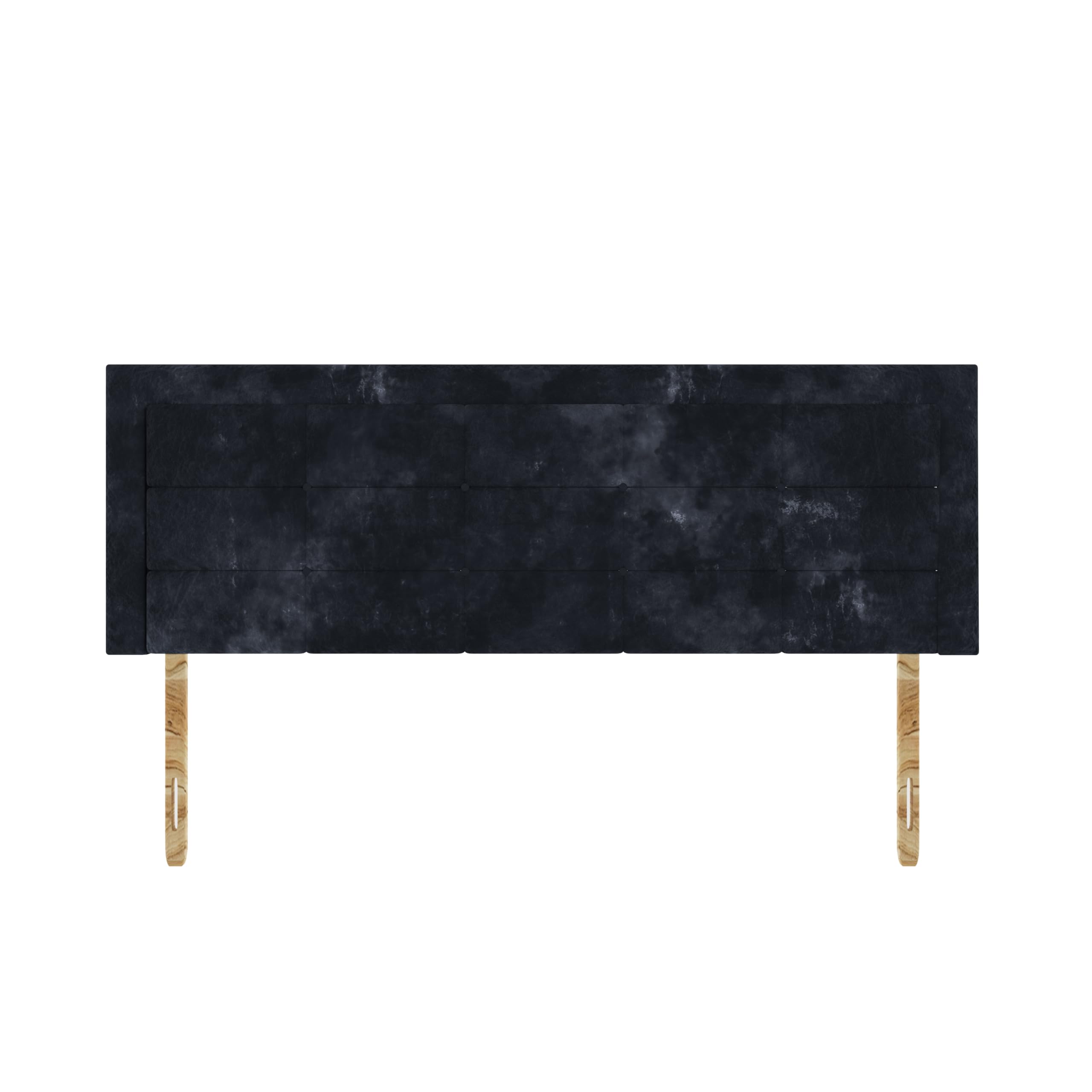 SANA SLEEP Dallas Plush Velvet HeadBoard - Luxury 20" Upholstered Design for Divan Beds - Multiple Fabric Options for Bedroom and Hotel Furniture - 4FT Small Double - Grey — image 1