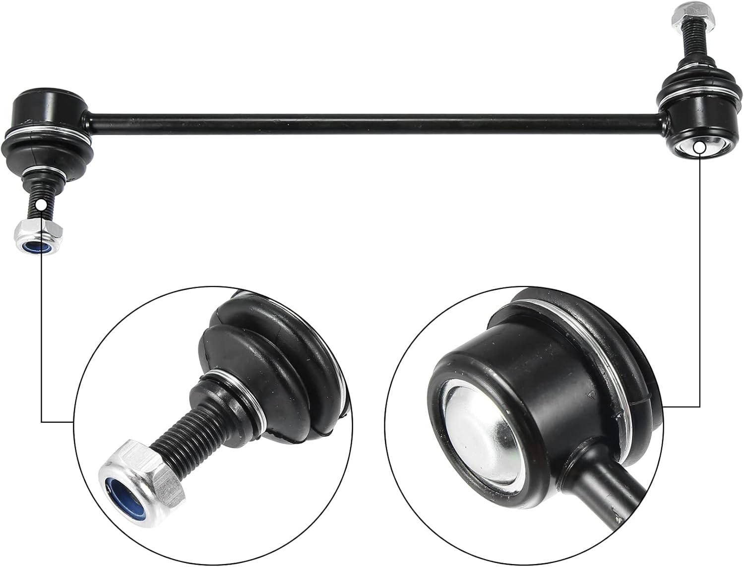X AUTOHAUX 2pcs Front Sway Bar Links K90515 Stabilizer Link Suspension Kit for BMW 323i 1999-2000 31351095694 31356780847 Black