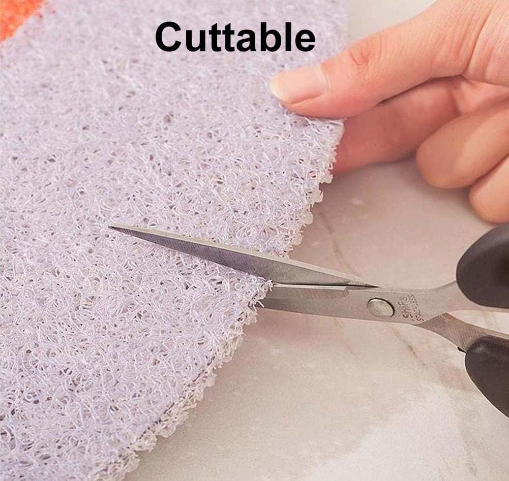 Alfombrilla de ducha redonda antideslizante, 60 cm/70 cm/80 cm/90 cm/100 cm de lufa para ducha interior, alfombra de baño suave con drenaje, sin ventosas (azul oscuro, 90 cm)