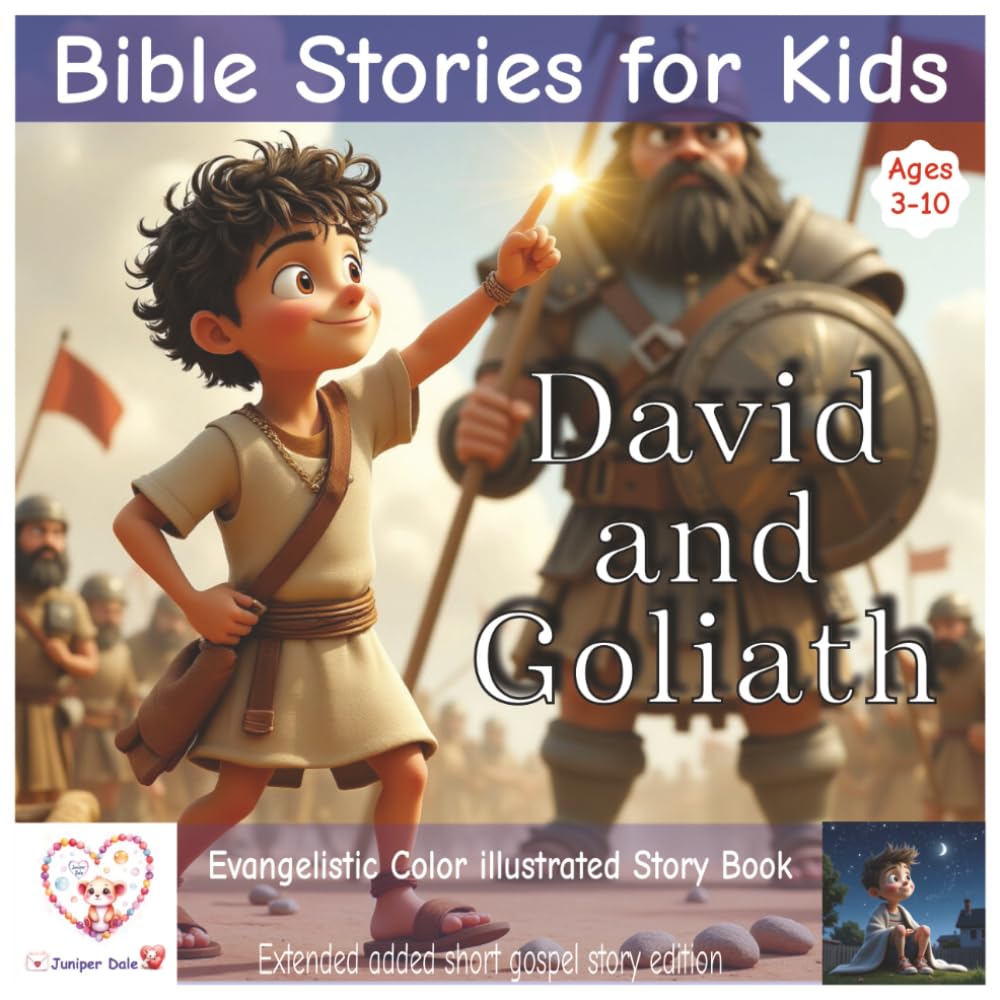 Bible stories for kids: David and Goliath | Pixar style illustrated bible story | Ages 3-10 | Additional contemporary gospel story | extended
