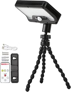 屋外用ソーラーセンサーライト | 3色モードライト - 600ルーメン モーション センサー 付き ソーラー 照明 | パティオ キャンピングカー 街路 バルコニー テント 車のルーフ対応