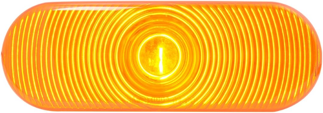 Grand General 80801 Oval Amber Sealed Light with Grommet & Pigtail