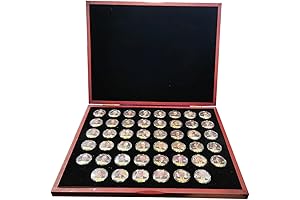 All 46 US President Commemorative 46-Coin Set: Colorized, Gold Plated, Gift-Ready