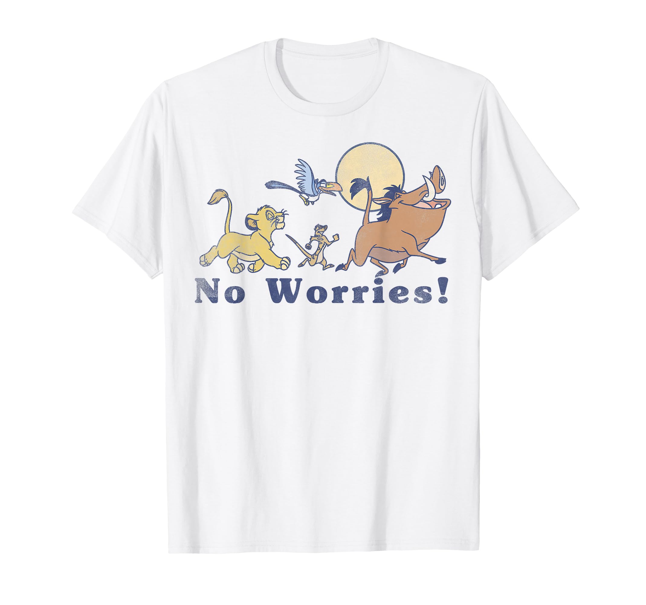 Lion King No Worries Vintage Group Shot T-Shirt