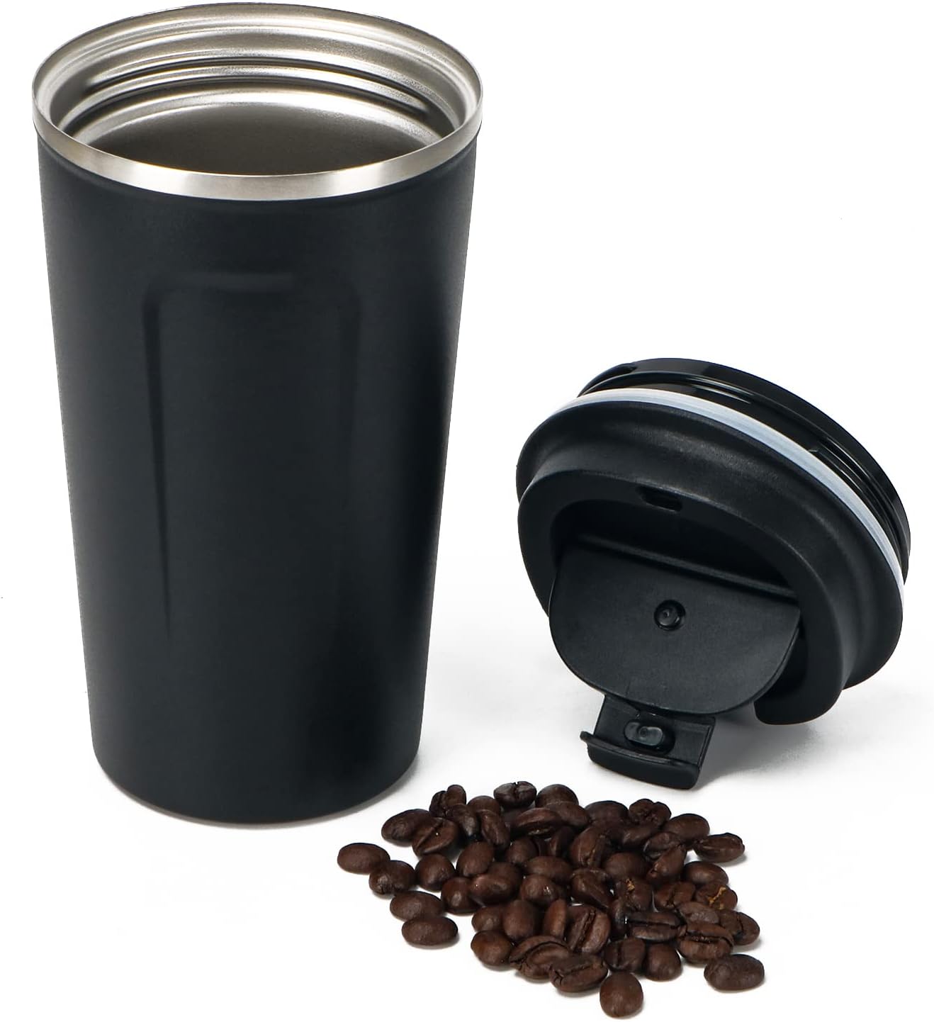 HOXHA 17 Ounce Stainless Steel Vacuum Tumbler, Coffee