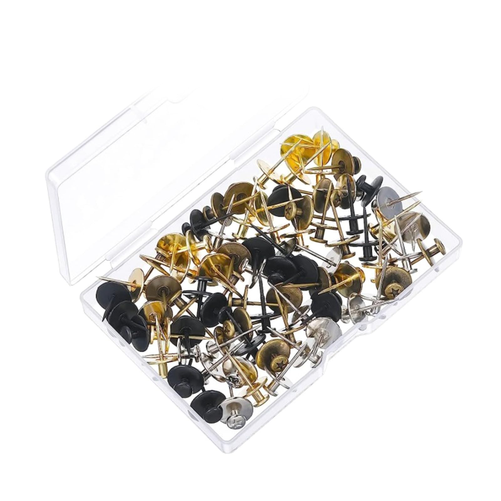 Msioytog Multicolor 30Pcs Wall Nails For Hanging Double-Headed Nails For Hanging Pictures Decorative Push Pin Hangers For Drywalls Picture Hangers
