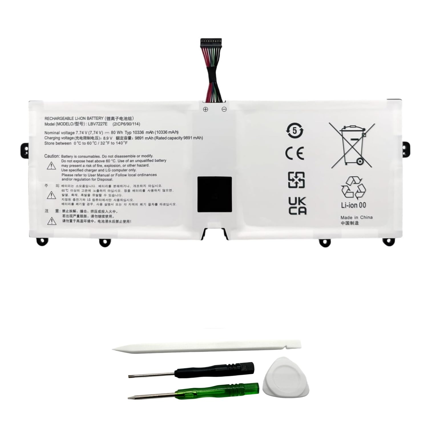 Photo 1 of **MISSING PARTS**
ENHONGFENG LBV7227E Laptop Battery Replacement for LG Gram 15 2020 15Z90N 16 2021 16T90P 16ZD90P 16Z90P 2-in-1 17 2020 17Z90N 17 2021 TYPE-71M Fusion Splicer Battery