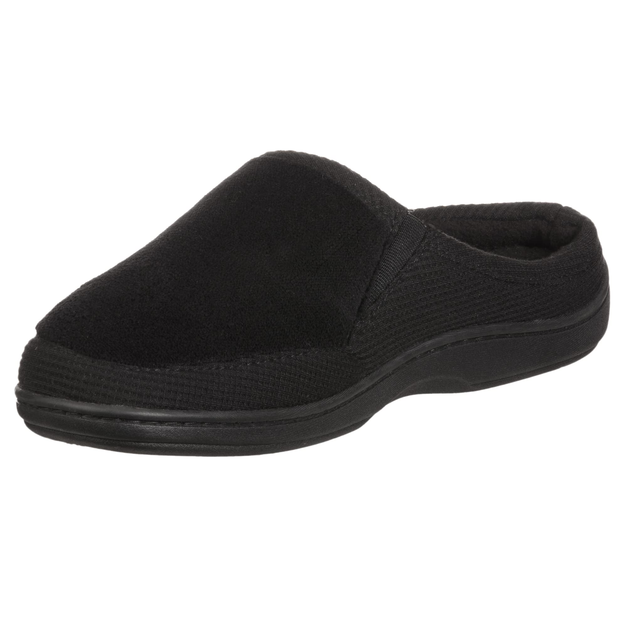 isotonerMen's Microterry and Waffle Travis Slip-on Hoodback Slipper