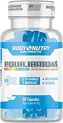 Multivitaminico Equilibrium 60 Caps Multivitamin Para Homens Mulheres 23 Vitaminas Minerais Suplemento Vitamínico A-Z Completo Rende 30 Doses Matéria Prima Importada Original - Body Nutry