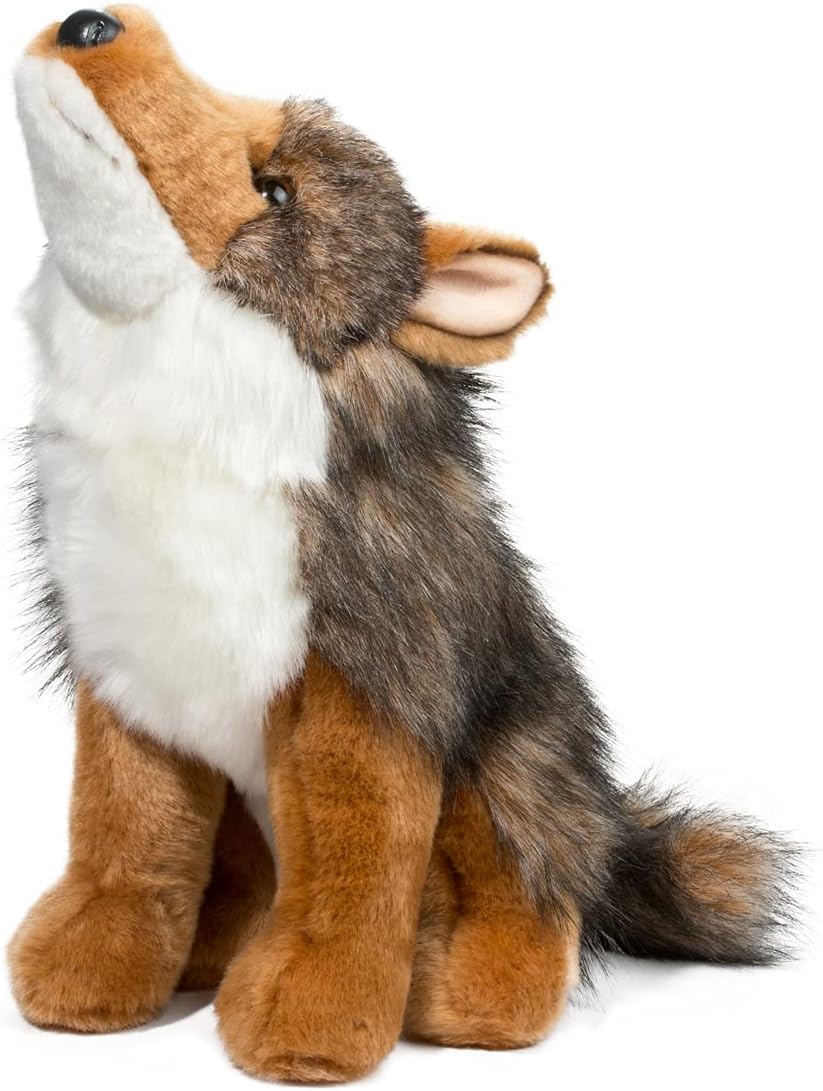 Douglas Rambler Coyote Plush Stuffed Animal – 11-Inch Soft & Realistic Wild Coyote Toy for Kids, Toddlers & Nature Lovers