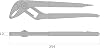 Fujiya 110-250SD-BG Water Pump Pliers Black Gold with Spring and Screwdriver