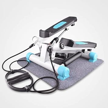 Mini-Stepper Swing Stepper Twist Stepper Mini Stepper Fitness Cardio Exercise Trainer Home Silent Hydraulic Pedal Machine with Resistance Bands