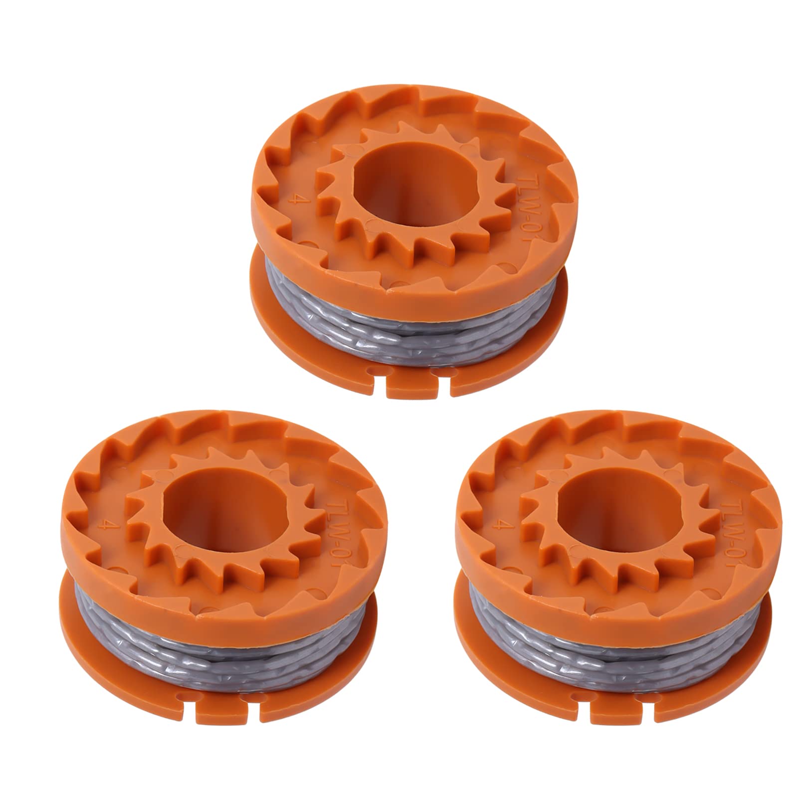 Strimmer Spool Compatible with Spear and Jackson Grass Strimmer by Poweka, Spool & Line Compatible with Spear & Jackson S3630CT Strimmer Trimmer - Pack of 3