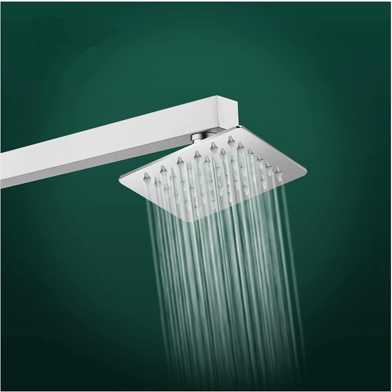 Clinton Stainless Steel 4x4 Inch Ultra Slim Shower With (9" Inch) Square Arm Shower Head MAP_C_4 ultra shower with 9 sq arm (B0D2THXGJS) Amazon Price History, Amazon Price Tracker