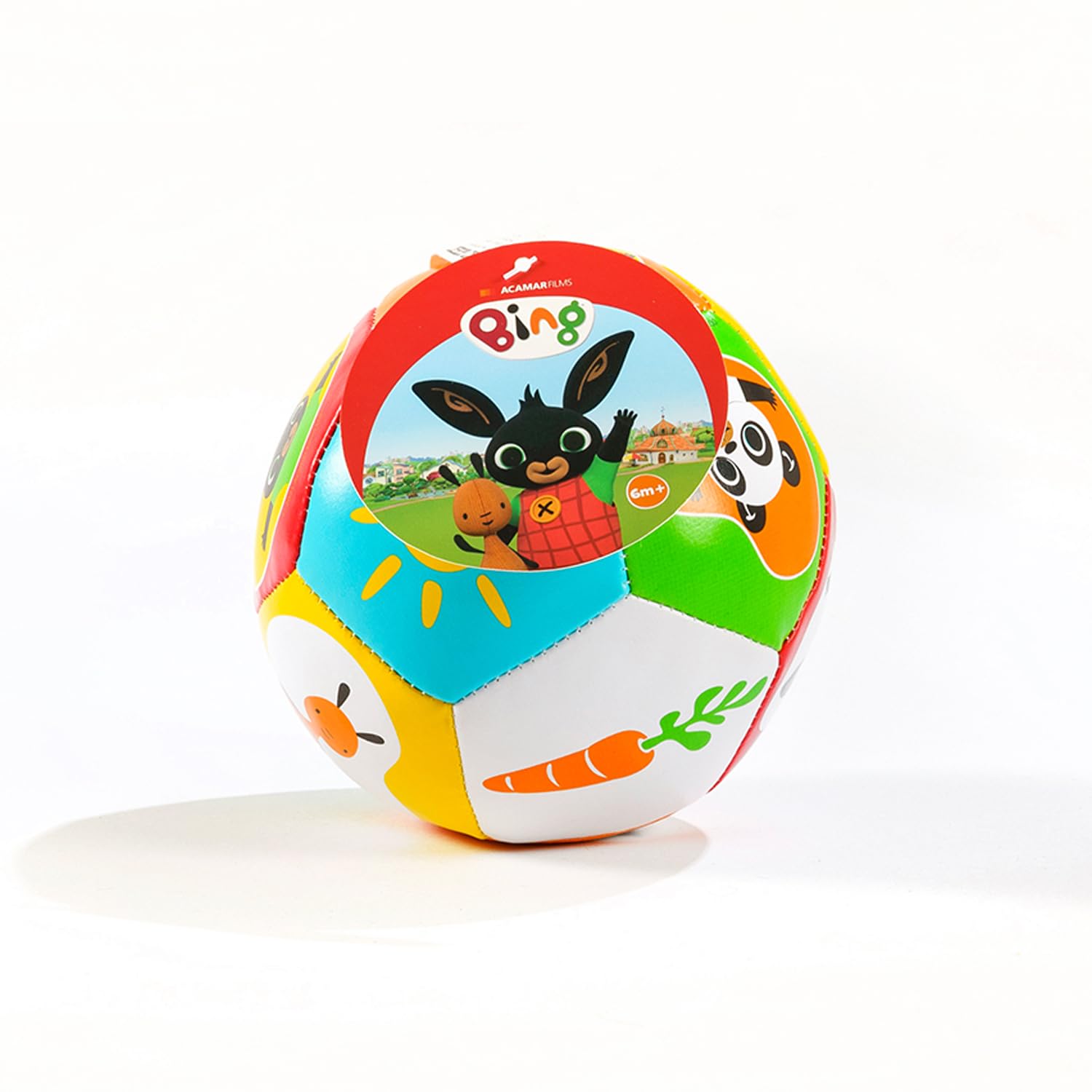 ODS TOYS Bing Baby Ball Ultra Soft Soft 12,7 cm, sztuczna skóra, idealna na pierwsze miesiące dziecka, zabawka do rozwoju dotykowego i wizualnego