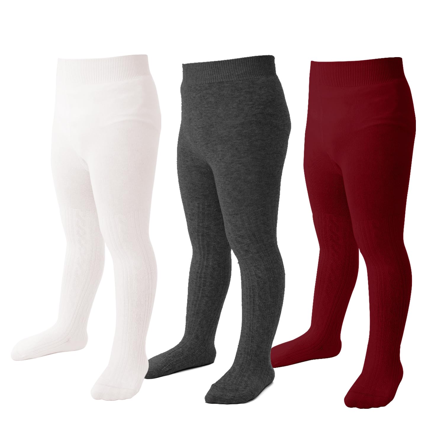 Baby Girls Tights Solid Cable Knit LeggingsWarm Stockings For Toddler