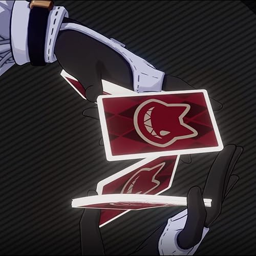 Miniatura 7 de Genshin Impact Lyney Magic Cards Fontaine Genius Magician Lyney Juego de cartas estándar Barajas Cosplay Prop Poker Regalos Coleccionables 55 hojas