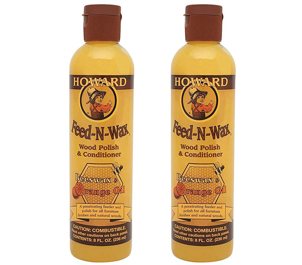 Howard FW0008 FeedNWax Wood Polish and Conditioner, 8